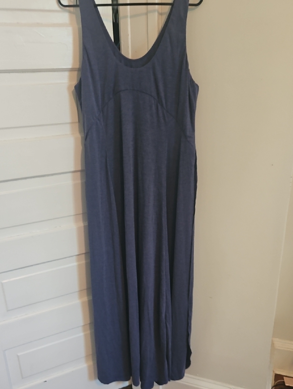 HALARA Heathered Navy Blue Maxi Dress